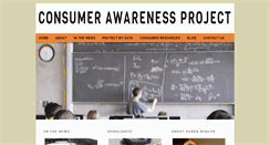 Desktop Screenshot of consumerawarenessproject.org