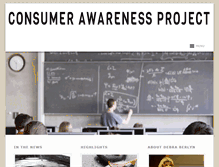 Tablet Screenshot of consumerawarenessproject.org